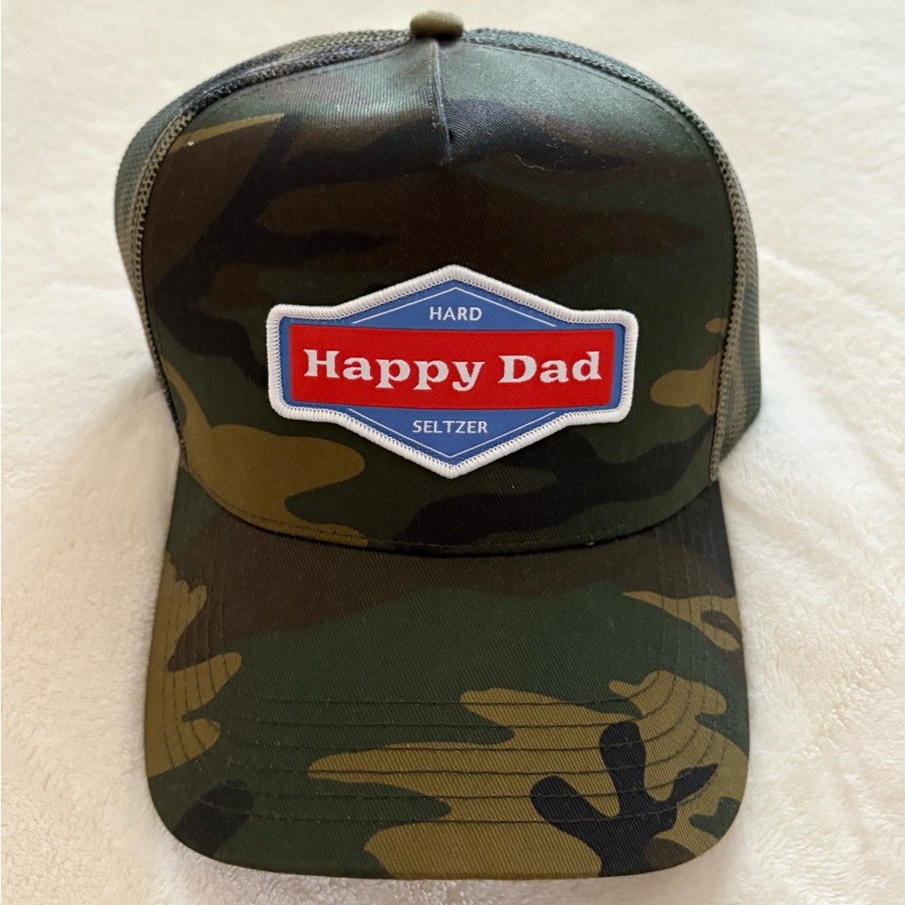 Happy Dad Seltzer (Nelk) Camouflage Trucker Hat